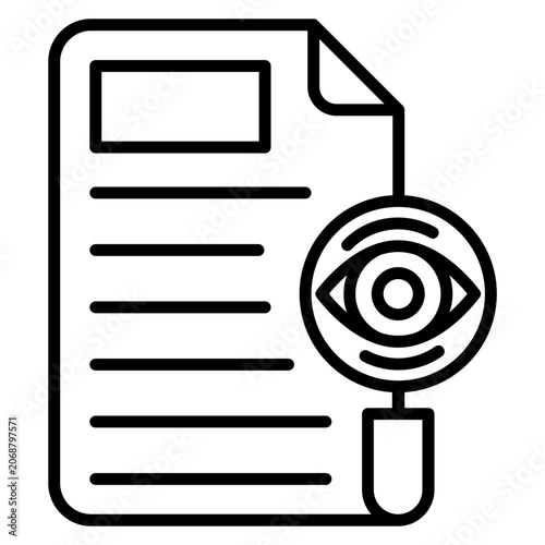 Quadro su tela Investigative Reporting Icon