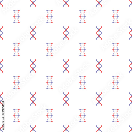 Dna helix repeating pattern creating a scientific genetic background