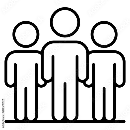 Bild auf Leinwand Bystander Effect Icon