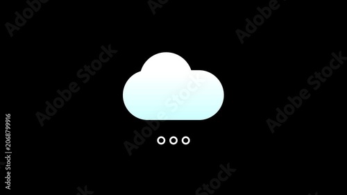 Weather Icon Animation Loop in 4K – Modern Climate UI Stock Video Asset