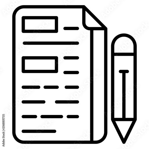 Quadro su tela Content Icon