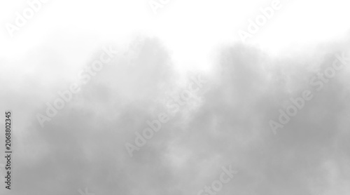 Quadro su tela Soft grey smoke, fog rising up overly