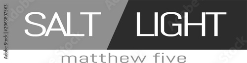 Konstfotografi Salt and Light Matthew Five Christian Typography Design
