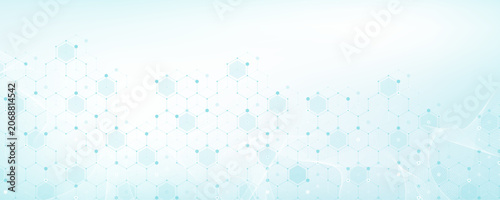 Health care and medical pattern innovation concept science background design. Abstract geometric hexagons shape medicine and science background, vector illustration