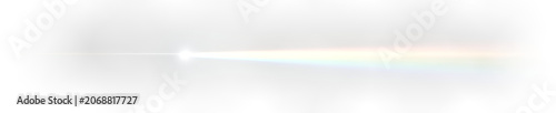 Картината върху платно Prism rainbow glow with holographic beam and soft flare PNG