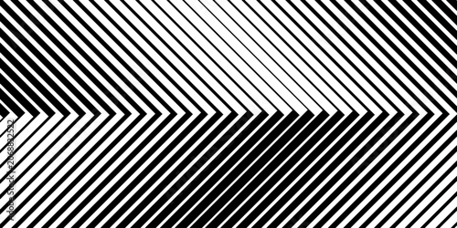 Halftone arrow lines form striking pattern with gradient fade. Modern geometric background featuring dynamic forward movement and sleek graphic chevron shapes for digital projects.