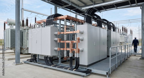 Solid State Transformer and High Voltage Power Distribution at Electrical Substation