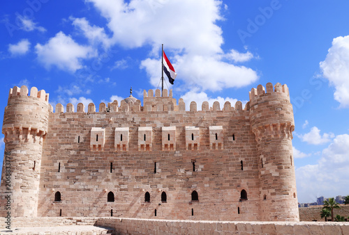 Photography Citadel of Qaitbay (15th-century fort), Alexandria, Egypt, Africa