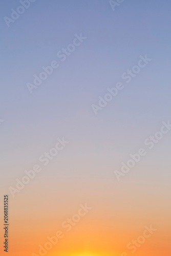blank natural backdrop: view on clear sky at sunset