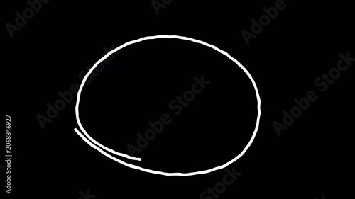 Pack of marker highlight stroke on transparent background. great for presentation, 4K alpha channel