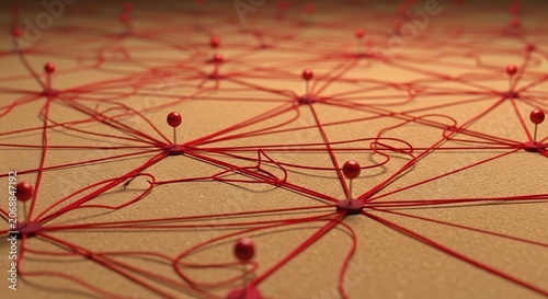Abstract network connection and communication concept
