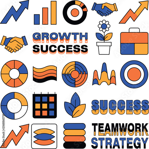 Business Growth Success Icons