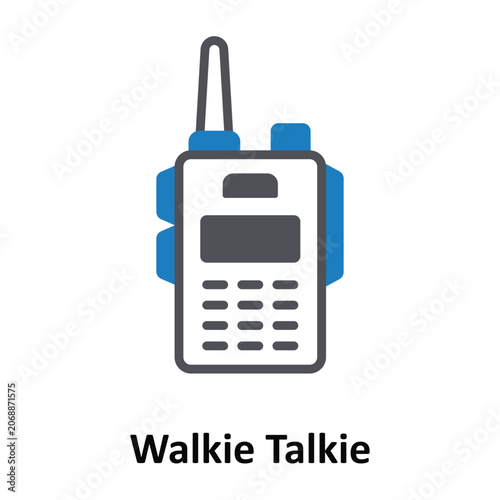 Walkie Talkie Vector Icon which can easily modify or edit