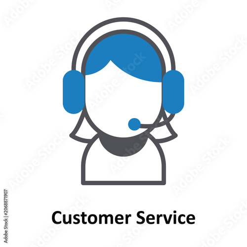 Customer Service Vector Icon which can easily modify or edit