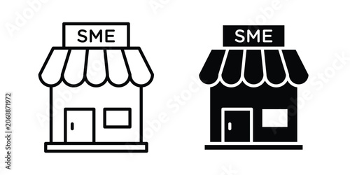 SME icon line and glyph bundle