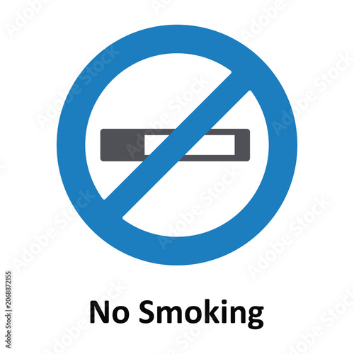 No Smoking Vector Icon which can easily modify or edit
