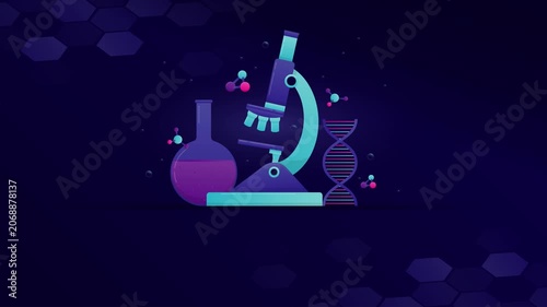 Person examines telescope near stacked boxes and colorful plants in space