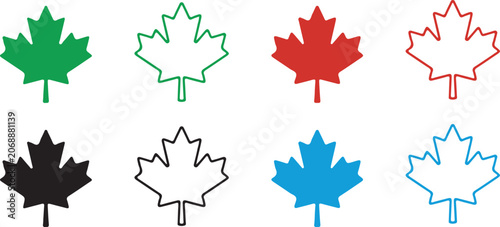 Tableau sur toile Maple leaf icon