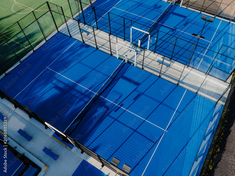 Obraz premium aerial view of padel court