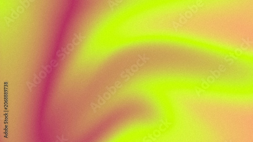 Abstract grainy gradient background with neon lime and magenta