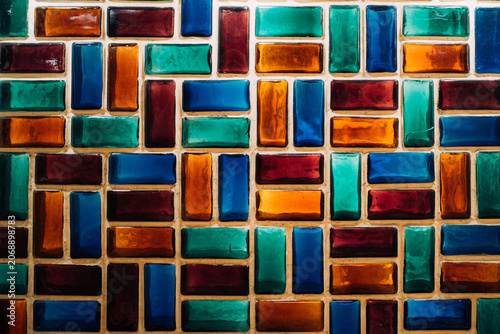 Colorful ceramic tile pattern from Malaga