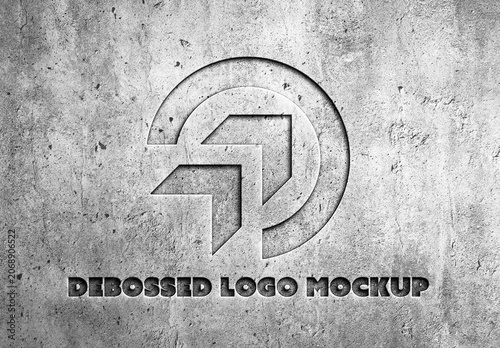 Debossed Logo Mockup