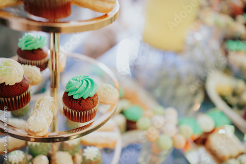 cupcakes with whipped cream