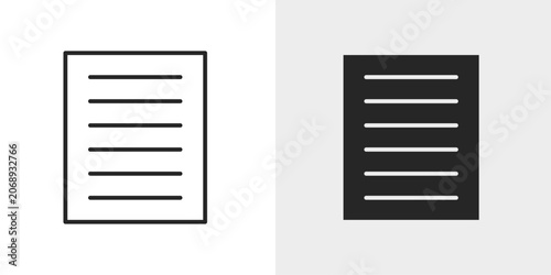 Obraz na płótnie Justify Text Icon represents aligned text formatting and document organization