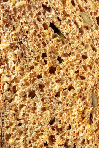 Slice of fresh artisan sourdough bread