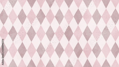 Analog style dusty pink argyle check pattern background with large pattern