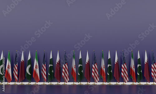 us usa united state america iran iranian pakistan flag country national qatar negotiation partnership diplomacy relation alliance policy iran america usa qatar pakistan foreign trade business economy