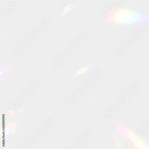 Fotografie Réfraction de cristal multicolore PNG sur fond transparent, lumière arc-en-ciel
