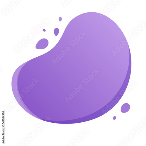 Purple Abstract Blob Vector Shape