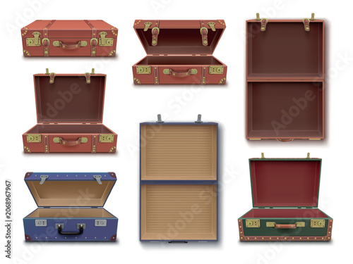 Quadro su tela Open suitcase