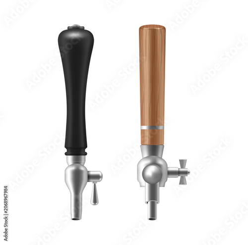 Foto Realistic beer tap mockup set