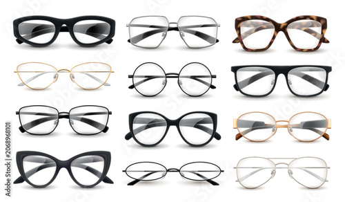 Obraz na plátně Realistic eye glasses