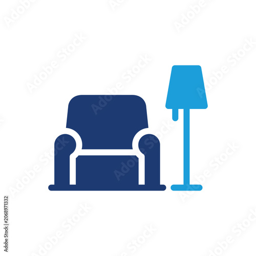 living room colored icon vector design good for web or mobile app