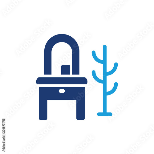 dressing room colored icon vector design good for web or mobile app