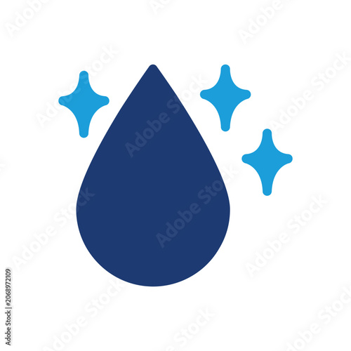 clean water colored icon vector design good for web or mobile app