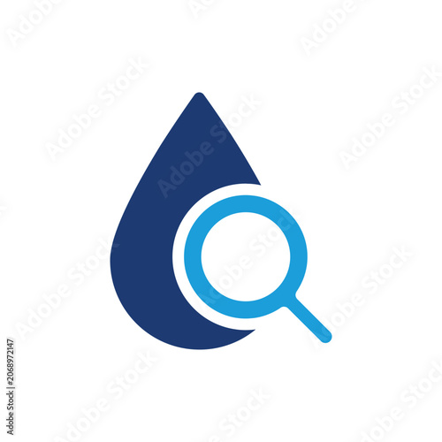 water quality magnifier colored icon vector design good for web or mobile app