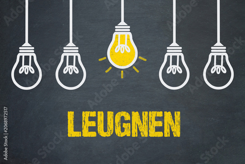 Bild auf Leinwand Leugnen