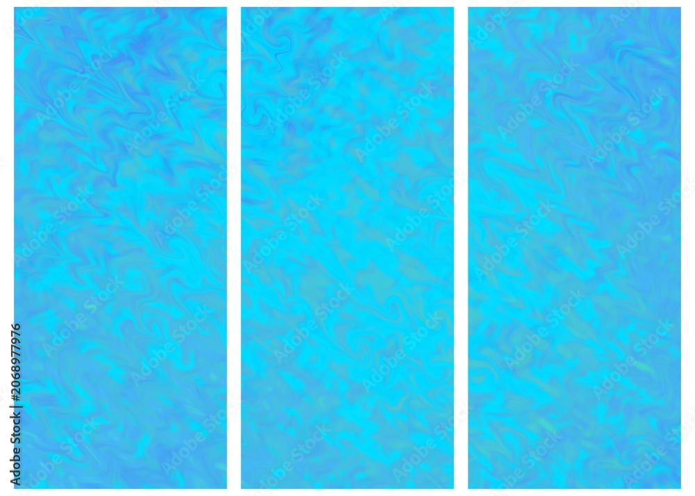 Fototapeta premium Modern Triptych abstract wall painting showing Three contemporary abstract paintings with strong brushstroke texture for a versatile artistic image for creative design projects.