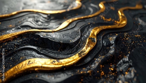 Luxury Gold Marble Texture Abstract Background.