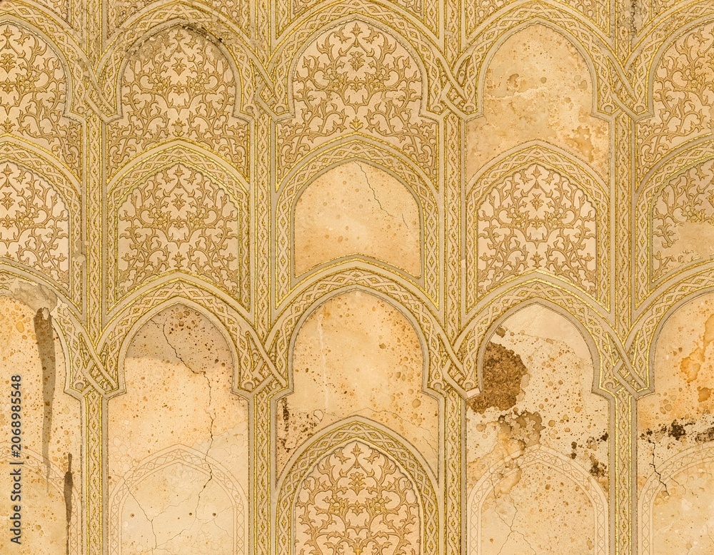 Obraz premium Ottoman archway pattern background