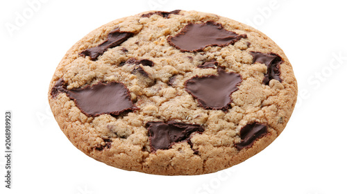 Bild auf Leinwand Chocolate chip cookie with dark chocolate chunks