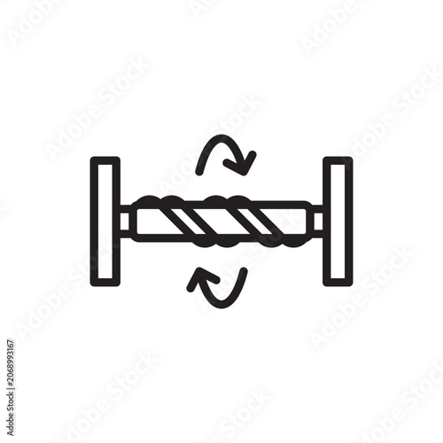 Fotografie Composite fiber winder icon