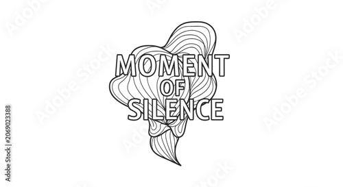 Moment of Silence Logo Design.