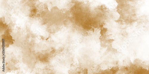 Konstfotografi Light brown watercolor paint splash flat muted warm taupe background with a neutral, abstract painted backdrop in muted earth tones antique sparkle background of vintage beige concrete wall texture