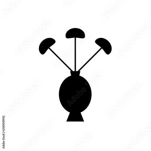 Vector image of a flower, black, white, gray, natural, imaginative, fantasy flower shapes, brightness and splendor, saturation and tenderness, on a white background