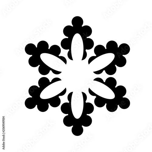 Vector image of a flower, black, white, gray, natural, imaginative, fantasy flower shapes, brightness and splendor, saturation and tenderness, on a white background